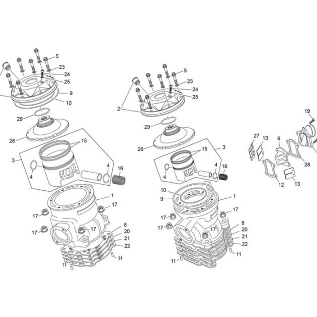 CILYNDER GASKET SILICON 0.5 250/290/300 WI