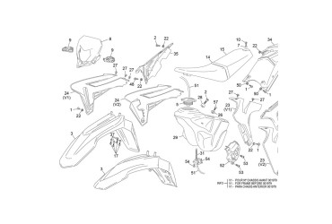 RADIATOR SIDE PANEL R BLUE BLACK END