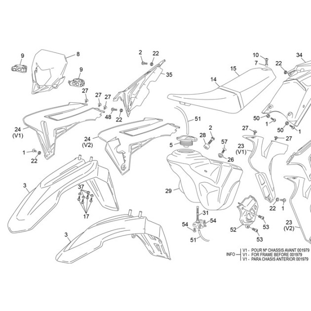RADIATOR SIDE PANEL R BLUE BLACK END