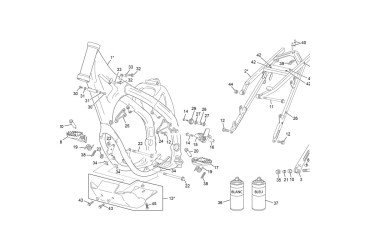 LEFT CYLINDER HEAD SUPPORT 450 SEF
