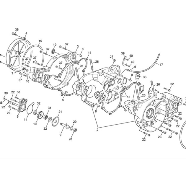 BOTTOM CLUTCH COVER TR 11