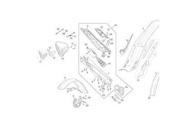 FRONT MUDGUARD WHITE TR 11