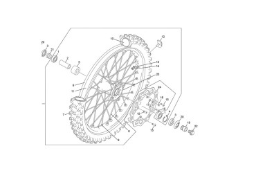 FRONT WEEL BOLT END  SE SEF  2024