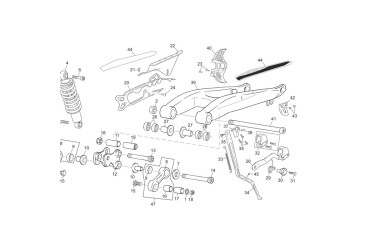 SWINGARM  STICKER TR 11 KIT