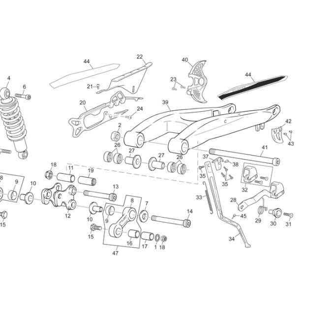 SWINGARM  STICKER TR 11 KIT
