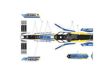STICKERS FORK  TR 11 KIT