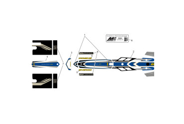 STICKERS AIRBOX  WHITE SET TR 11