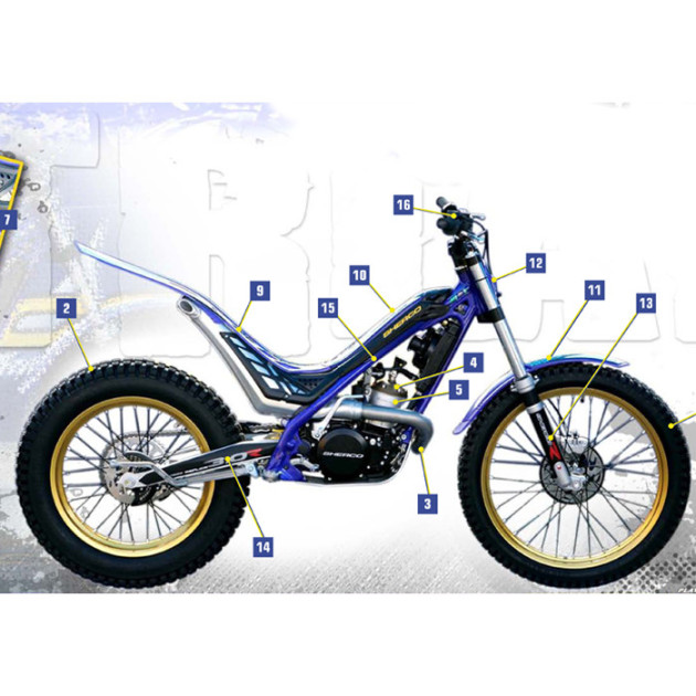 SWINGARM  STICKER CABES 2010