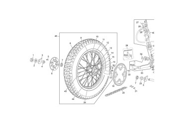 HALF SPOCKE 165X3.5 BLACK SIDE BRAKE
