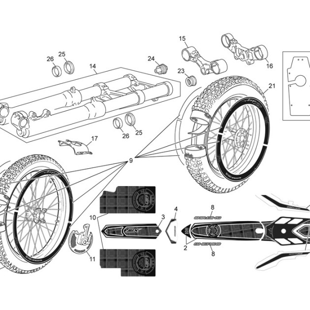 MUDGUARD FRONT  STICKER TR  SSDT