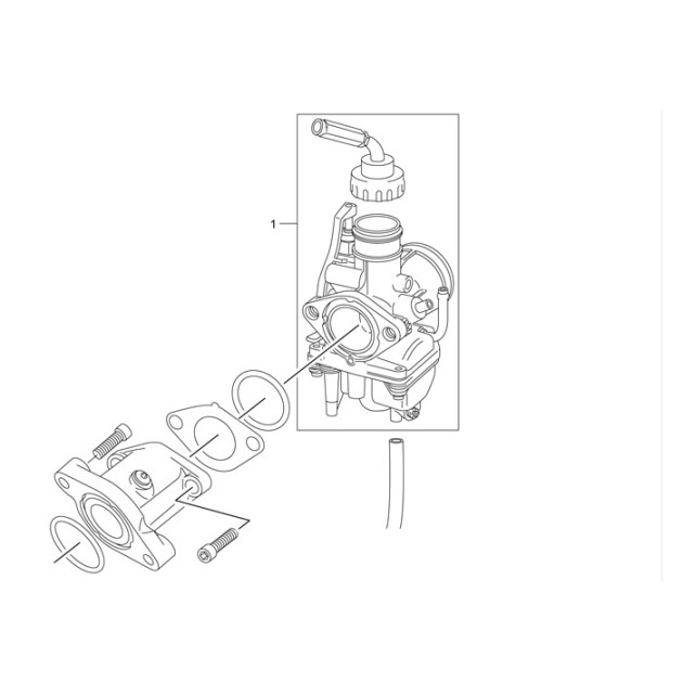 CARBURETOR 125 TY 125 4T