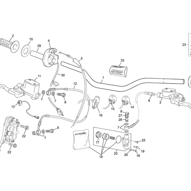 FRONT BRAKE HOSE END 2.5/5.1 12