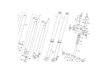 AXLE CLAMP L/S + TUBE CPL. END WP