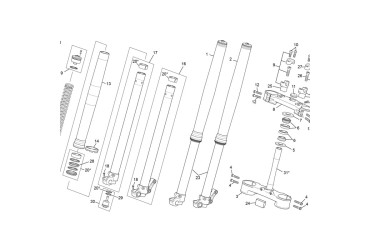 AXLE CLAMP R/S + TUBE CPL. END WP
