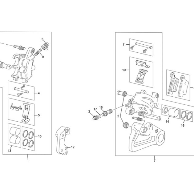 BREMBO SACHS BRAKE CALIPPER SUPPORT