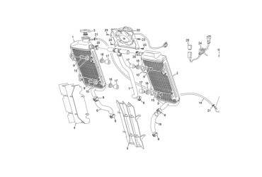 SPACER RADIATOR END 4T