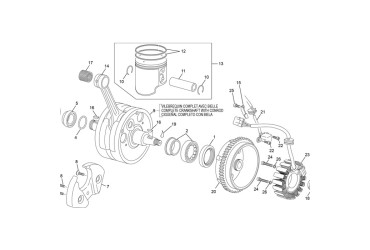 CRANKSHAFT ASSY 250 /300 2T END
