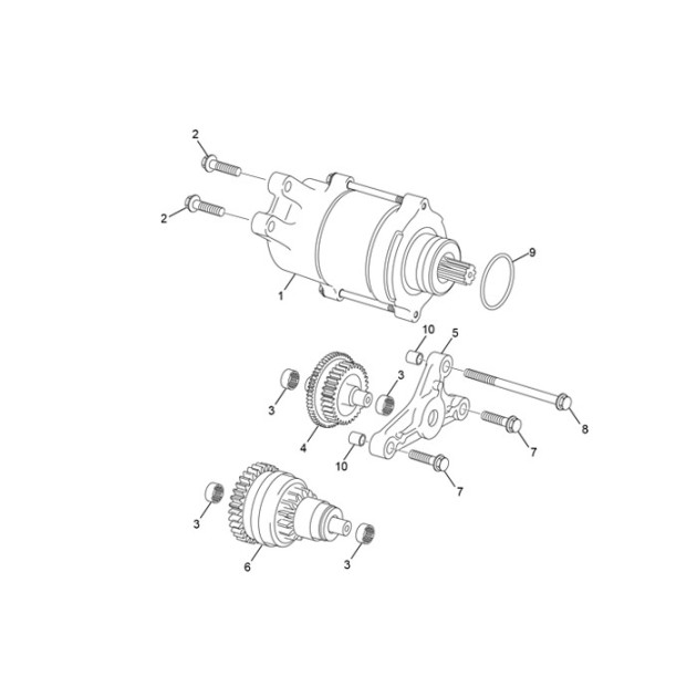 ELECTRIC START ENGINE 250 2T END