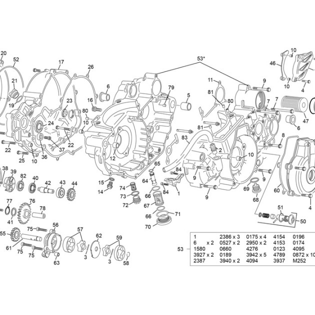 OIL PUMP SET 8 MM 455 END