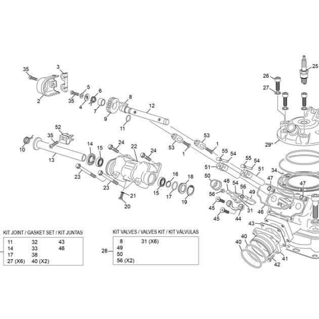 SPRING AXIS END 250 2T END