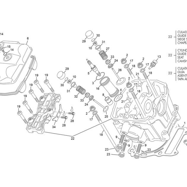 HEAD CYLINDER 455 END