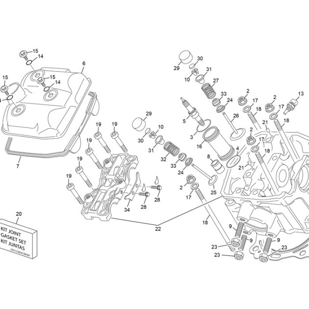 PLATE GUIDE CAMSHAFT END 455