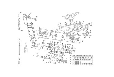 SWIINGARM BEARING KIT END 2023