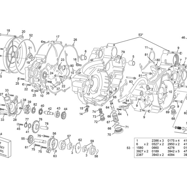 GASKET CLUTCH COVER 455 END