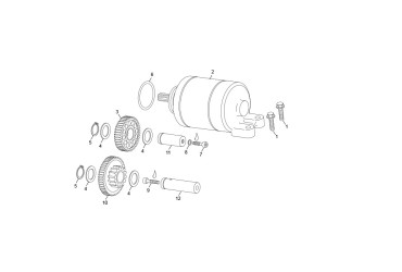 PINION SHAFT INT STARTER 455 END