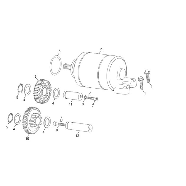 PINION SHAFT INT STARTER 455 END