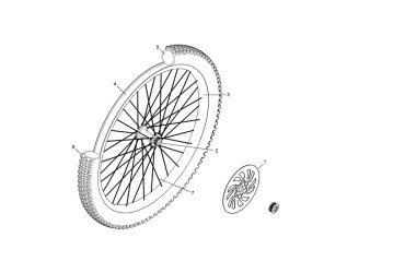 EBIKE FRONT DISC L203 W/LOCK EXTERNAL