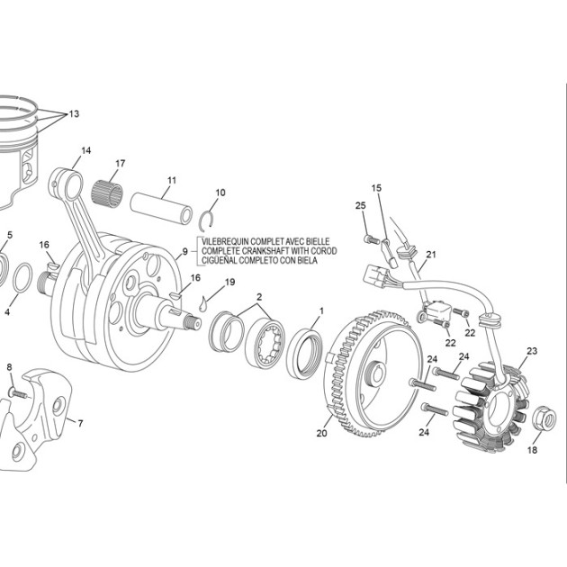 STATOR INGNITION 250 2T END