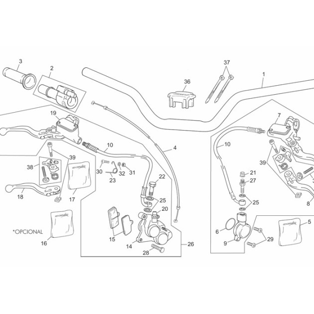 FRONT CALIPER 2 PISTON FORMULA