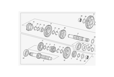 FREE PINION 3 EME SECONDARY X/T RIDE