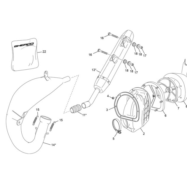 SPRING EXHAUST SILENCER END