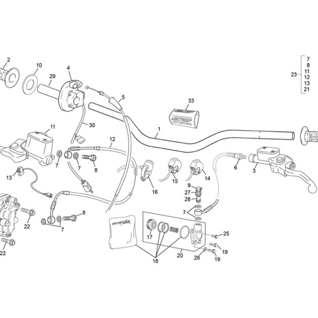 THROTTLE CABLE  END 125/250/300