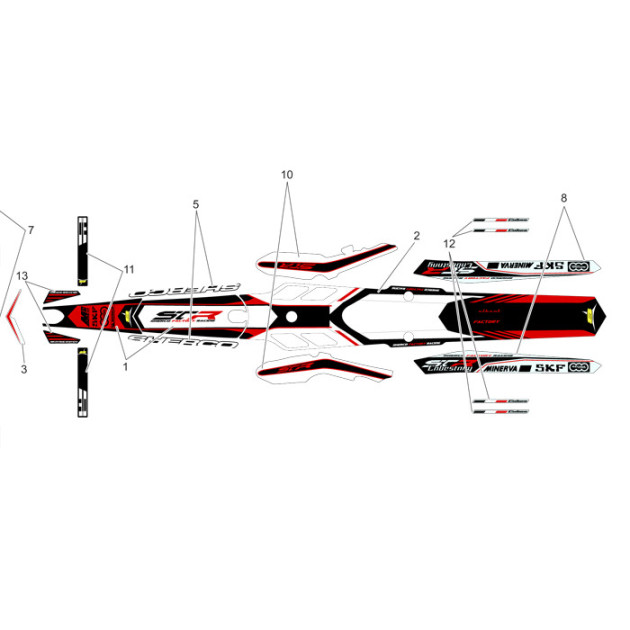 FRAME PROTECTOR  STICKER KIT CABESTANY  TR 12