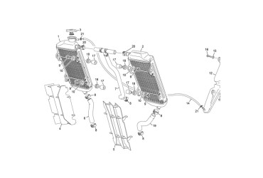 LEFT RADIATOR PROTECTOR END 250/300 2T