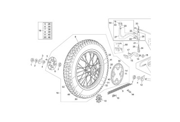 BACK WEEL  2.5/2.9 TR TITANIUM SHERCO