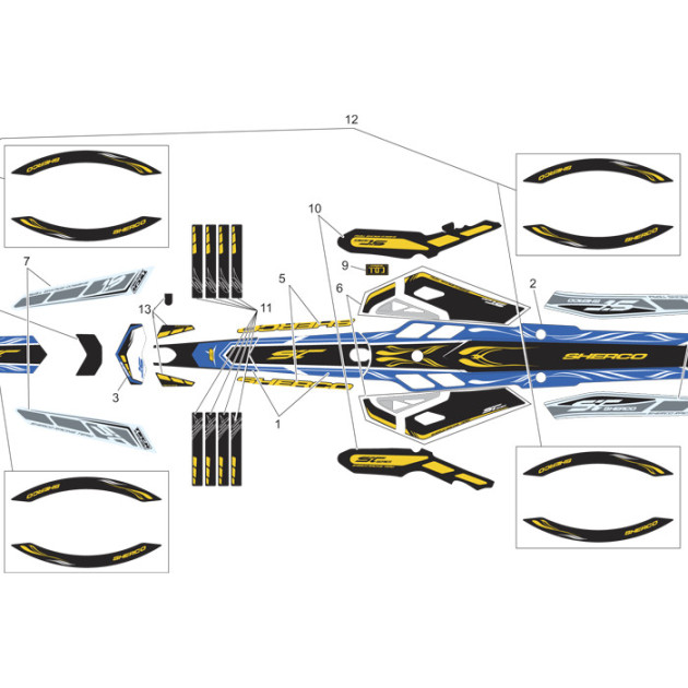ST 3.0 STICKER KIT TR 13