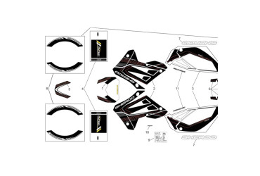 STICKER FRONT LIGHT 50 END SM BLACK EVO