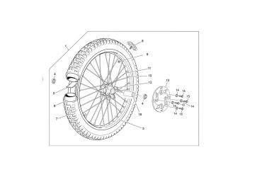 FRONT RIM 1.60X21 32 R TITANIUM