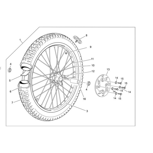FRONT RIM 1.60X21 32 R TITANIUM