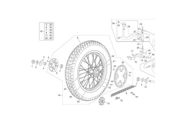 BACK WEEL  0.8 TR TITANIUM SHERCO