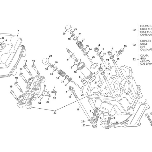 EXAUST SPRING VALVES 450 SEF EVO