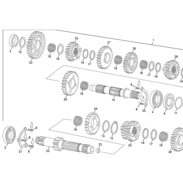 FREE PINION 5 EME Z22
