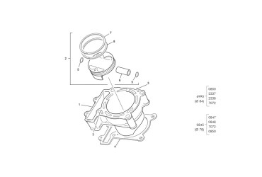 CYLINDER GASKET 0.4 250/300 END