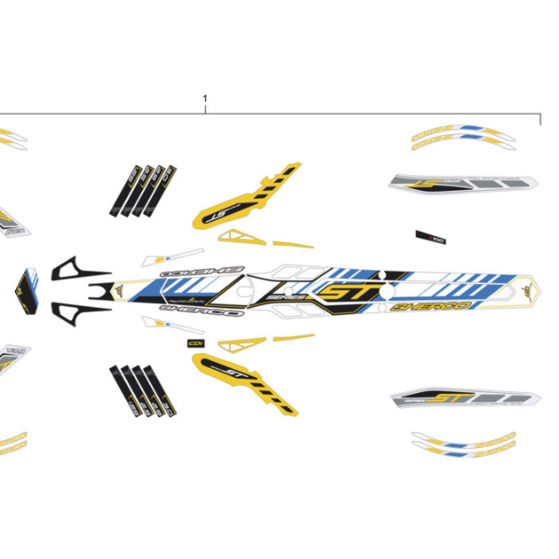 KIT BLISTER STICKER SHERCO TR 14