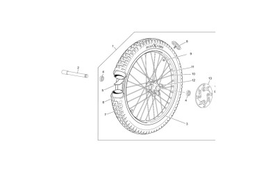 FRONT WEEL CABESTANY TITANIUM SHERCO TR14