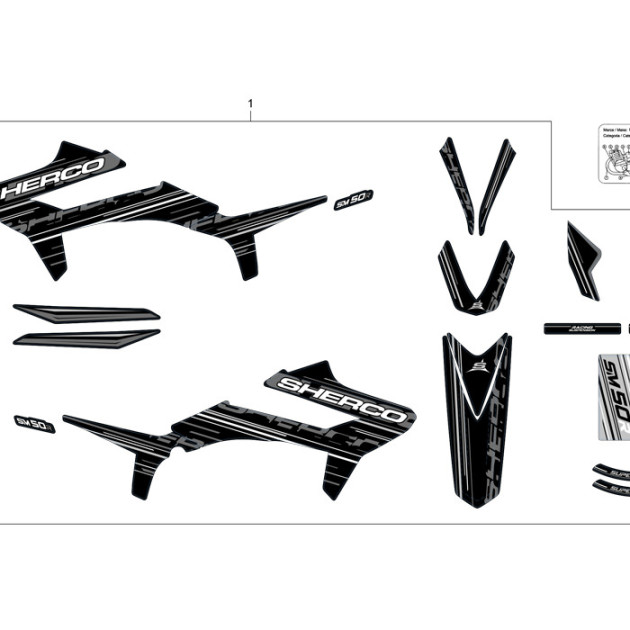 PERSONIFIED STICKER  KIT SM BLACK